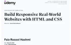 Udemy - Build Real World Responsive Website with HTML and CSS