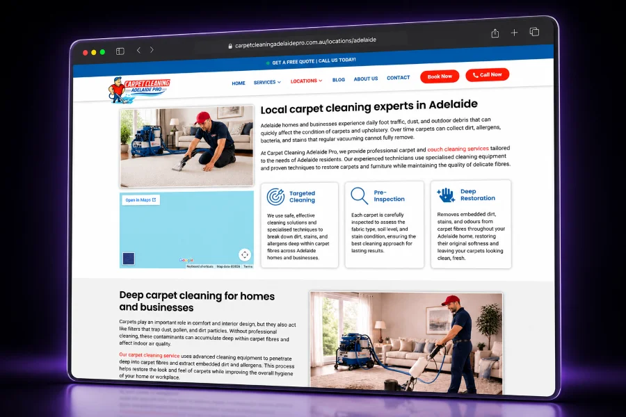 Carpet Cleaning Adelaide Pro - Location Page