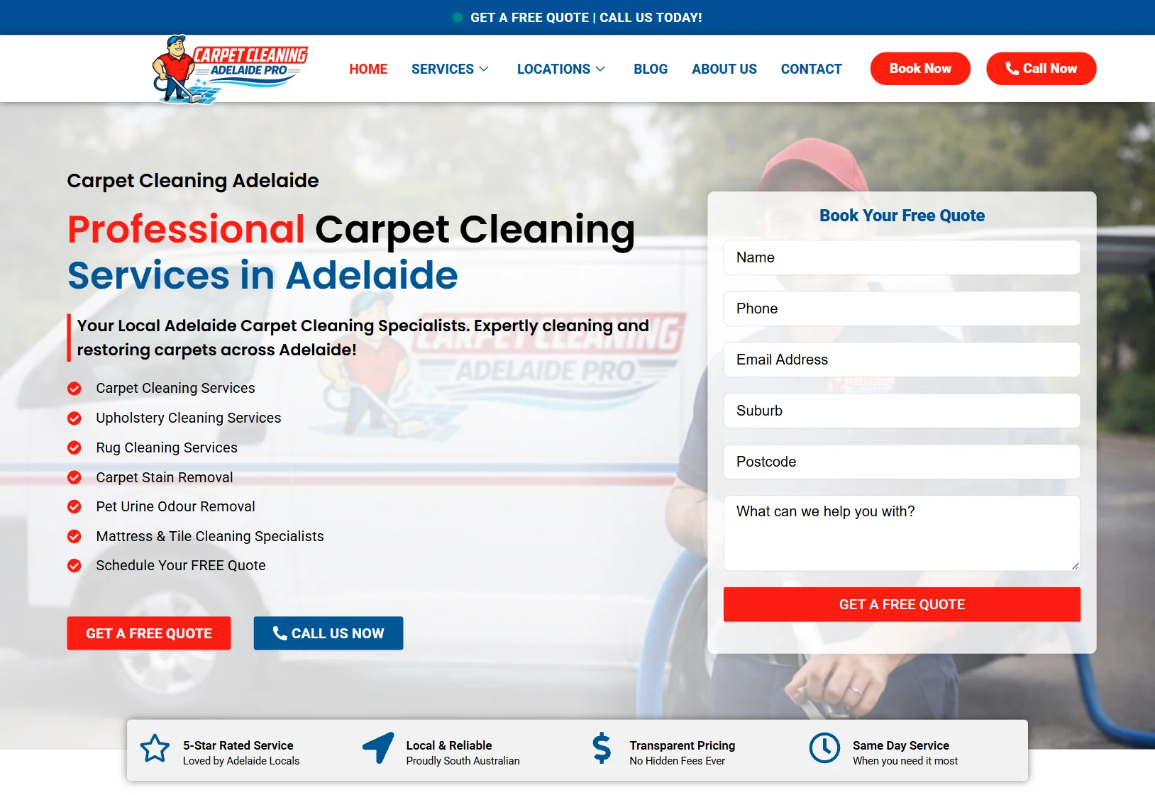 Carpet Cleaning Adelaide Pro project showcase