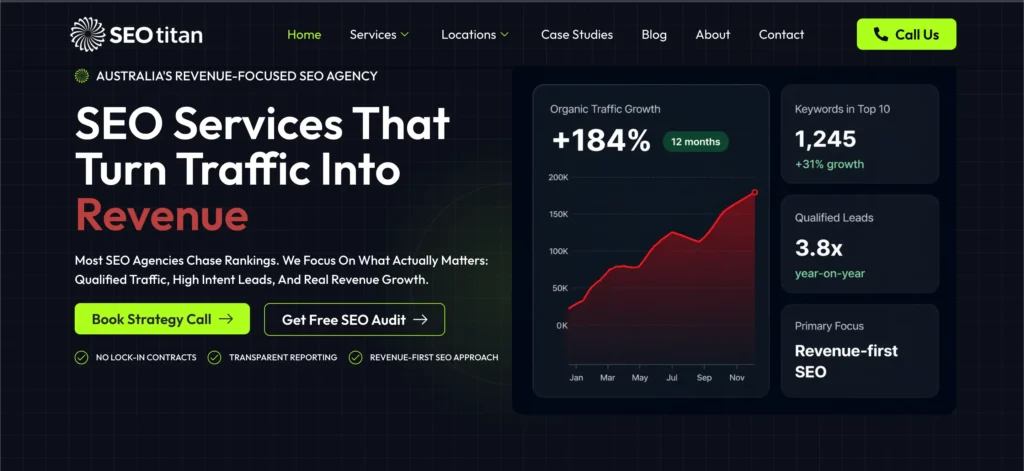 SEO Titan Desktop view