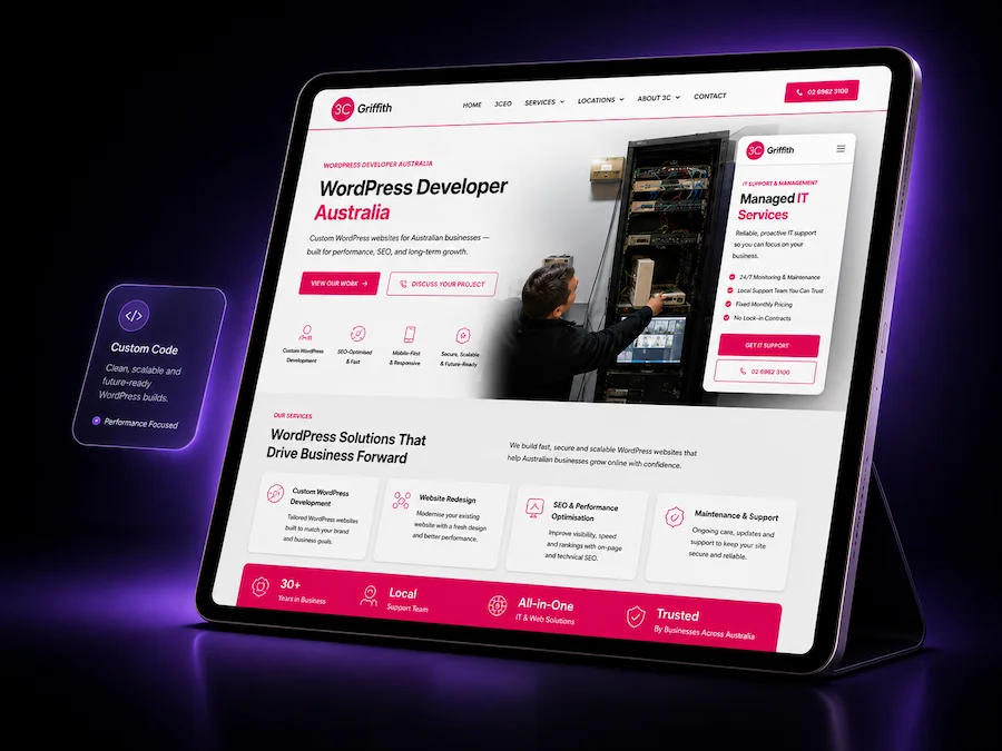WordPress Developer Australia Hero