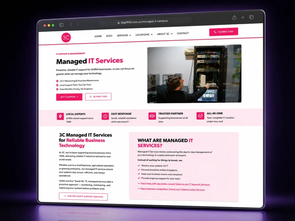3C Griffith - Managed IT Services Page